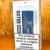 Aspire gotek nano kit in black colour way in white box on wood background