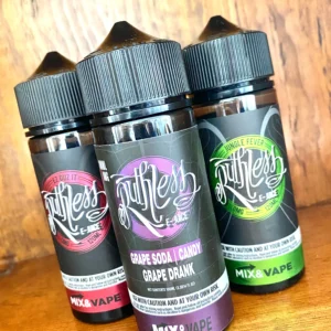 Ruthless 100ml on wood background