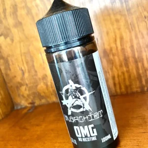 Anarchist 100ml black cupcakes on wood background