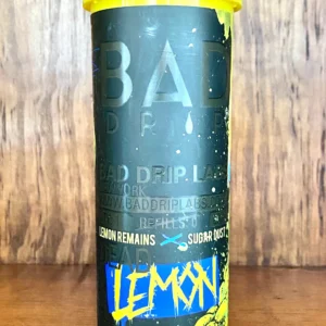 Bad drip 50ml liquid flavour dead Lemon on wood background