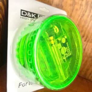 D&K 3 Parts 2 in 1 Plastic Grinder Inc. Glass Pipe 55mm
